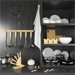 A set of kitchen